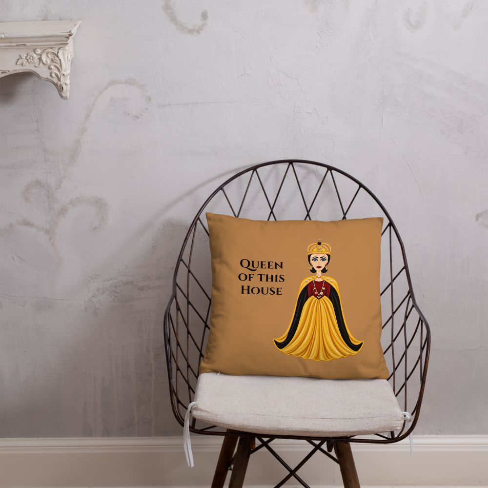 Whimsical Portrait Character Pillow | Regina } Queen of this House