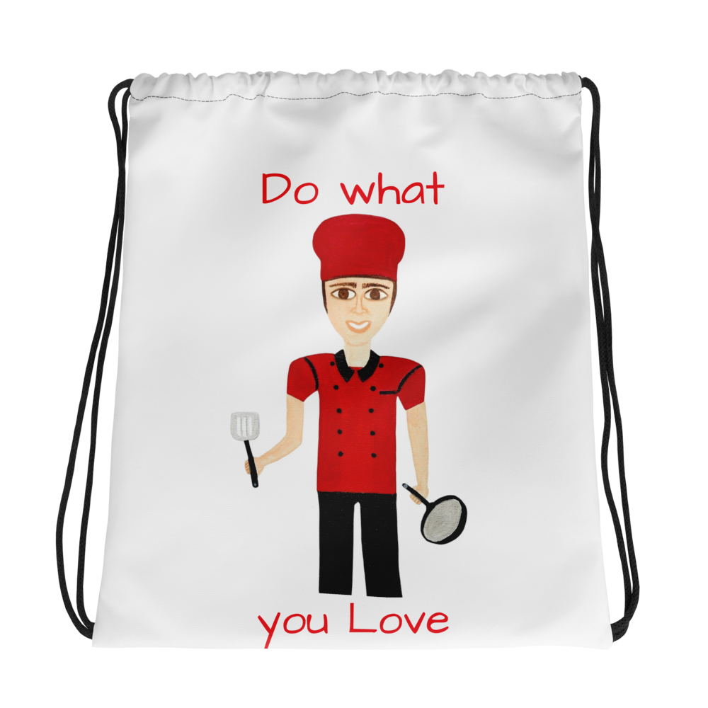 Men's Drawstring bag | Do what you Love | Fry Cook