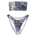 Bikini set with abstract pattern on a white background