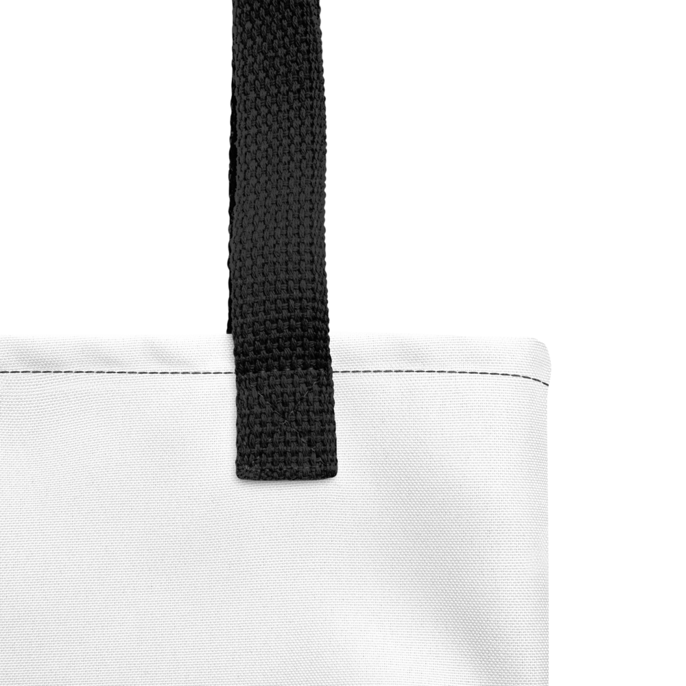 image of  a tote bag handle on a white background