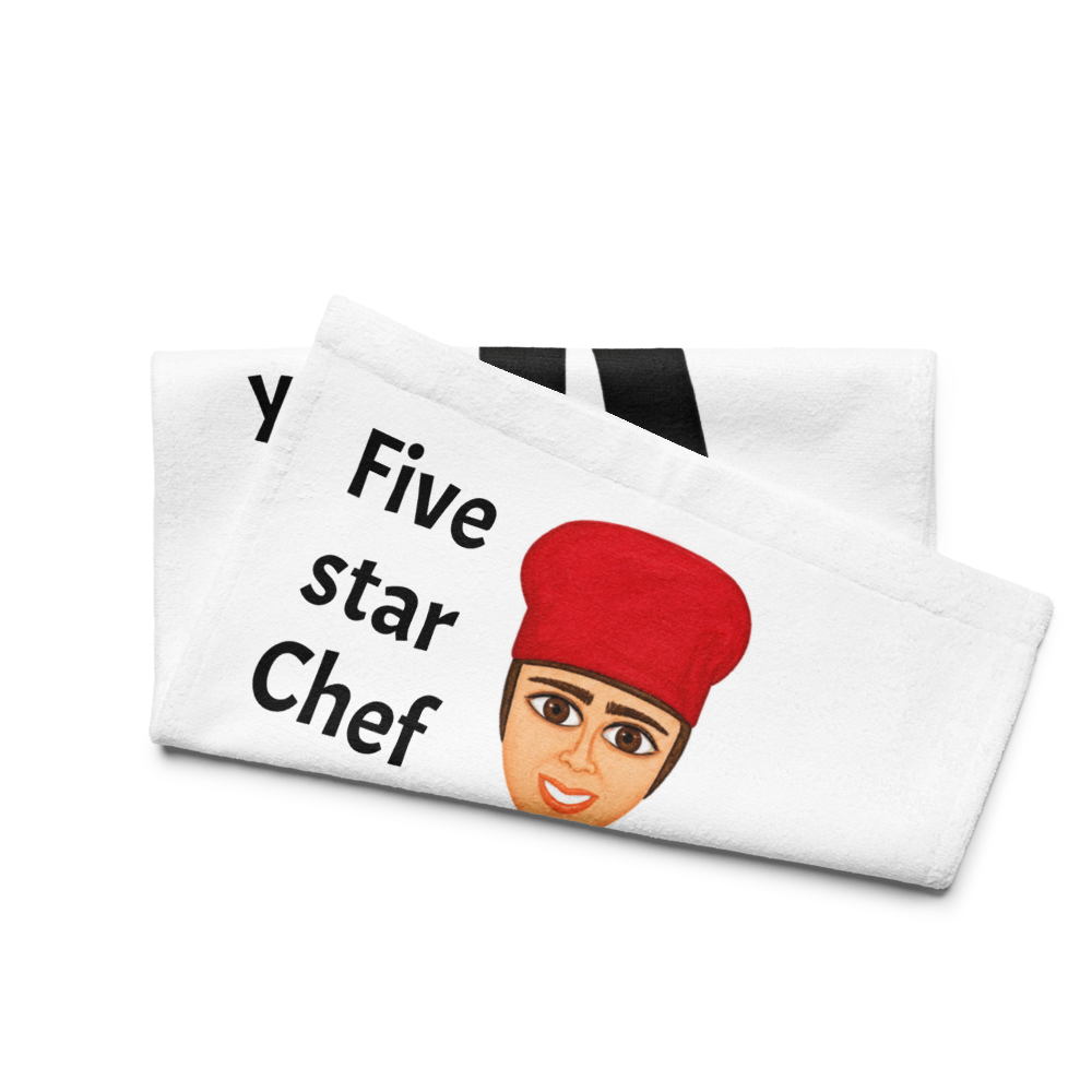 picture of a kitchen hand towel on a white background