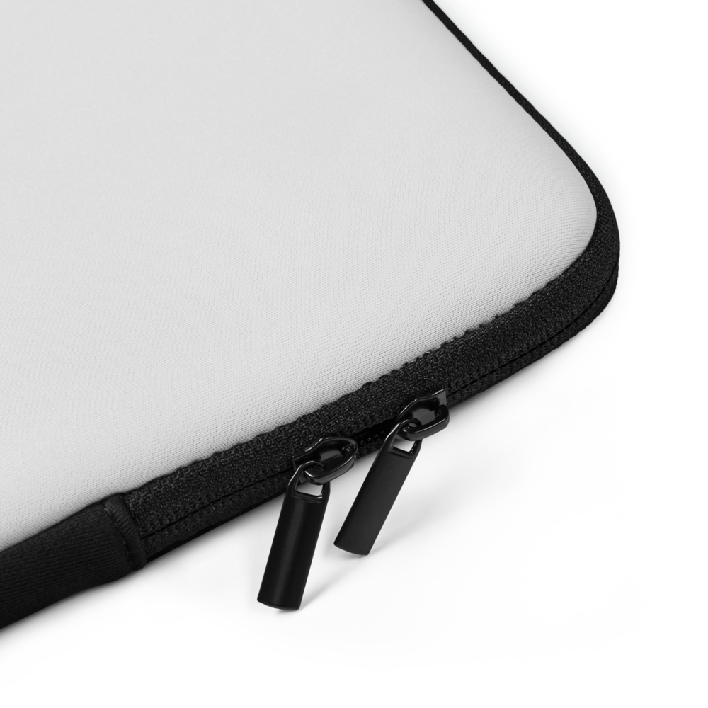 Close-up of a black zipper on a white background