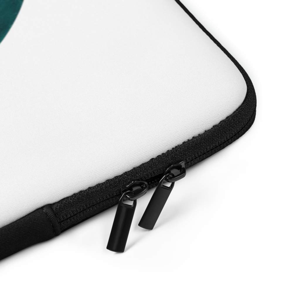 Close-up of a black zipper on a white surface