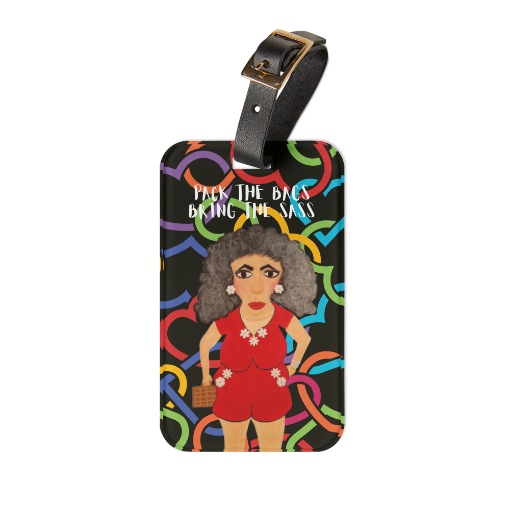 Whimsical Portrait Character Luggage tag | Pack the Bags | Peepadoodles
