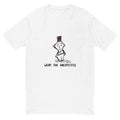 front view of a men's novelty t-shirt on a white background