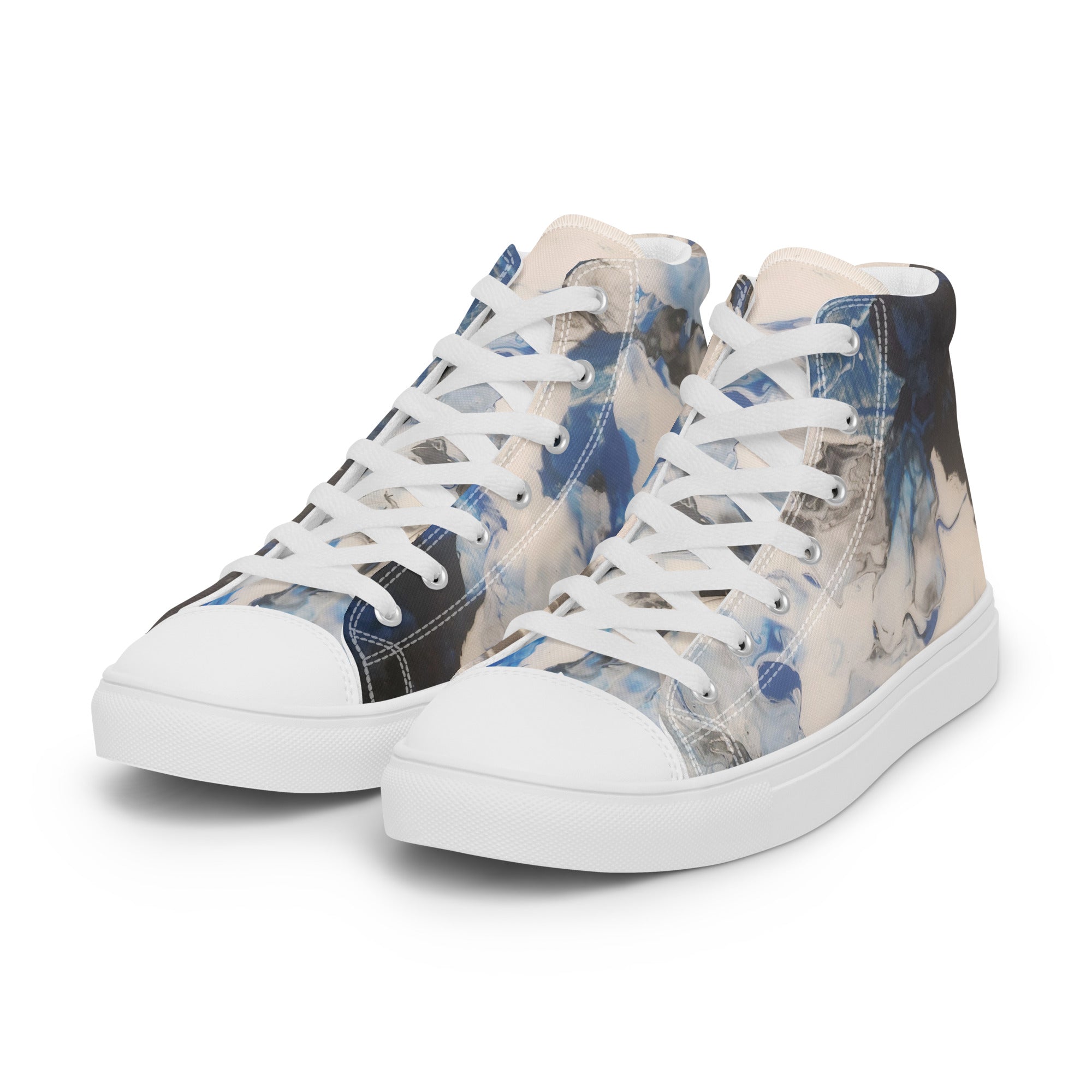 Men’s high top canvas shoes | Indigo Whisper