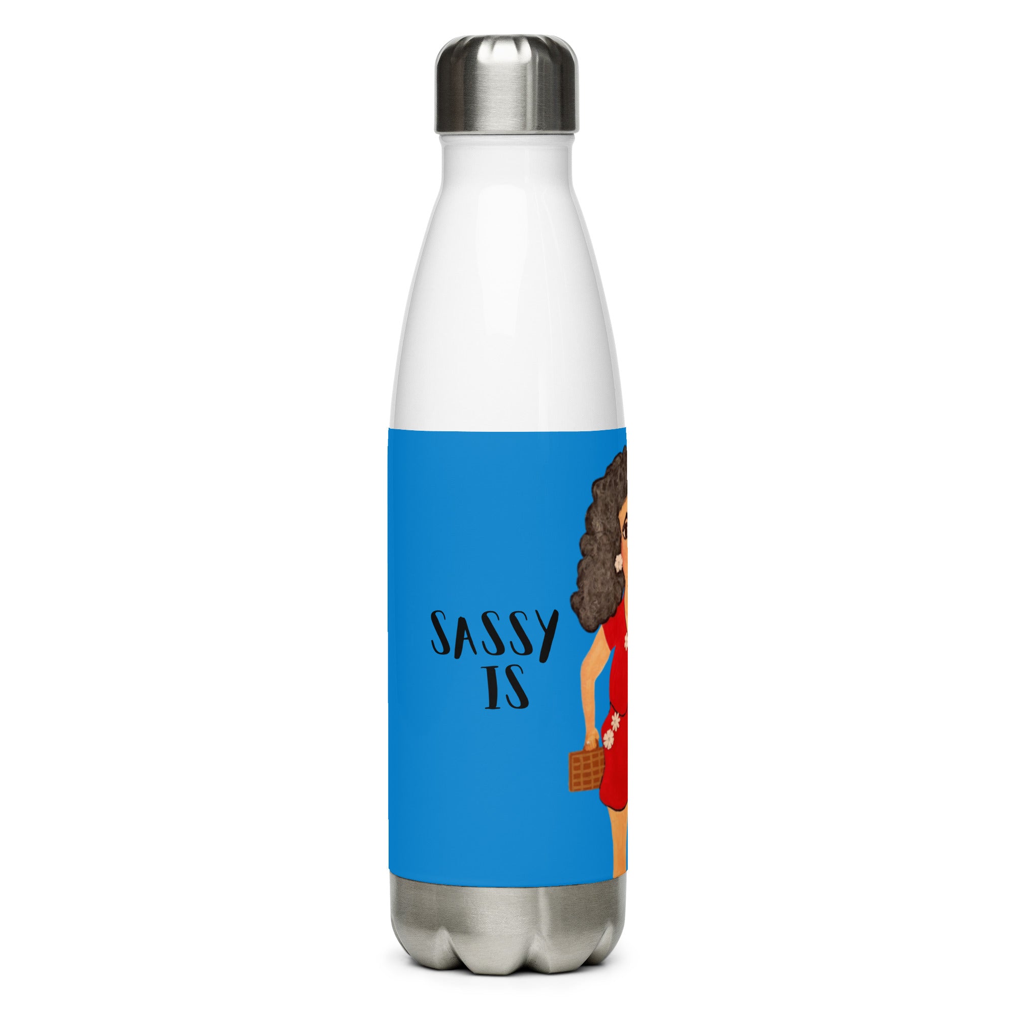 Stainless steel water bottle | Sassy | Peepadoodles