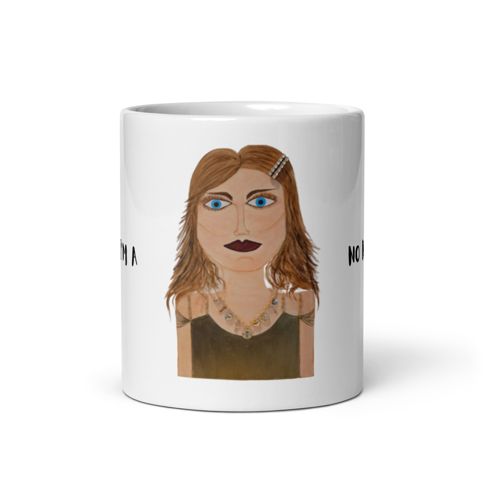 White Glossy Mug - No Drama Mama Collection