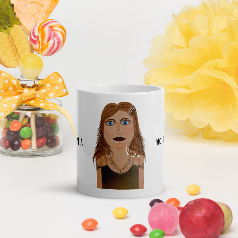 White Glossy Mug - No Drama Mama Collection